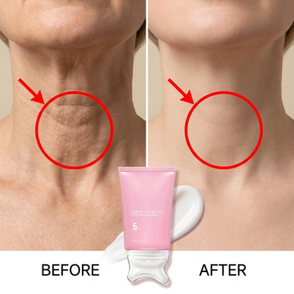 PlumpDew PDRN Collagen 2-In-1 GuaSha Neck Cream