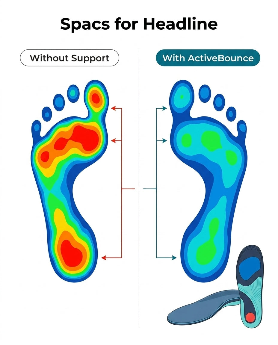 DrHealWell ActiveBounce® Foot Insoles