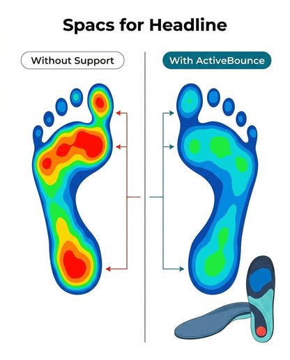 DrHealWell ActiveBounce® Foot Insoles