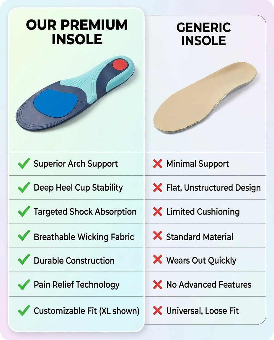 DrHealWell ActiveBounce® Foot Insoles