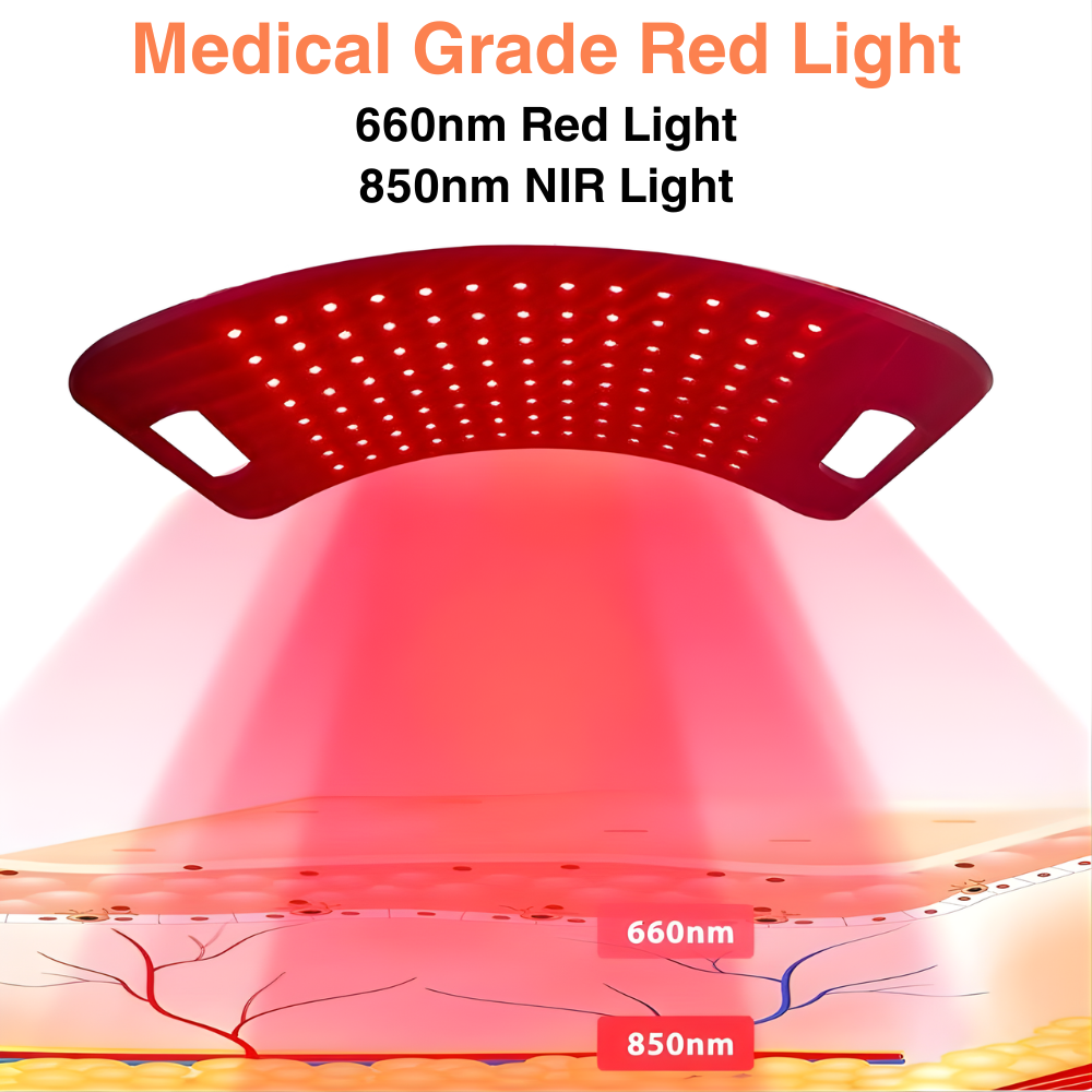 DrHealWell Red Light Therapy Lamp + Stand