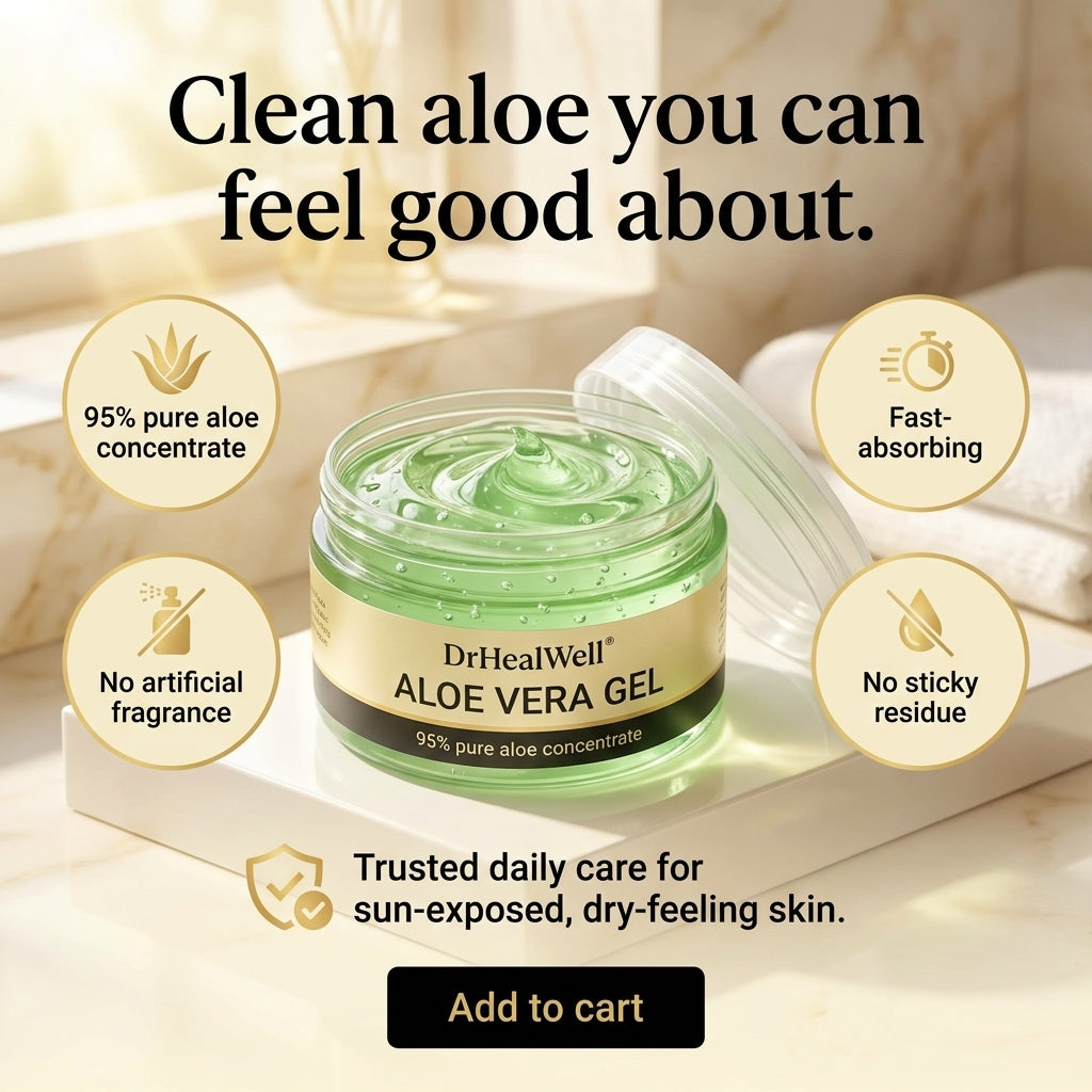 DrHealWell Aloe Vera Gel (For Summer Relief)