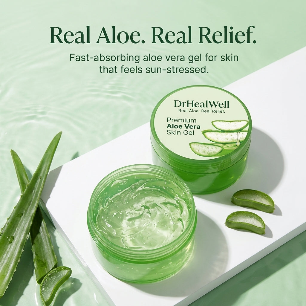 DrHealWell Aloe Vera Gel (For Summer Relief)