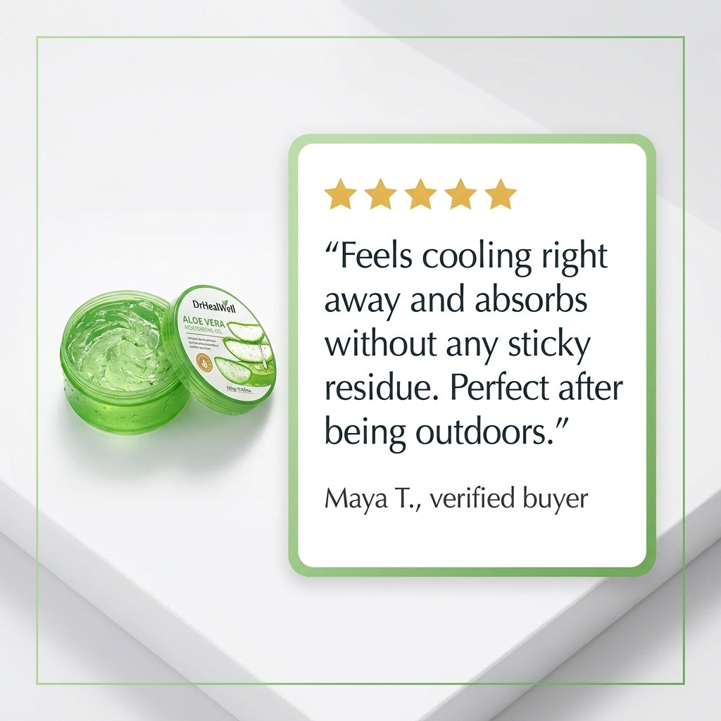 DrHealWell Aloe Vera Gel (For Summer Relief)